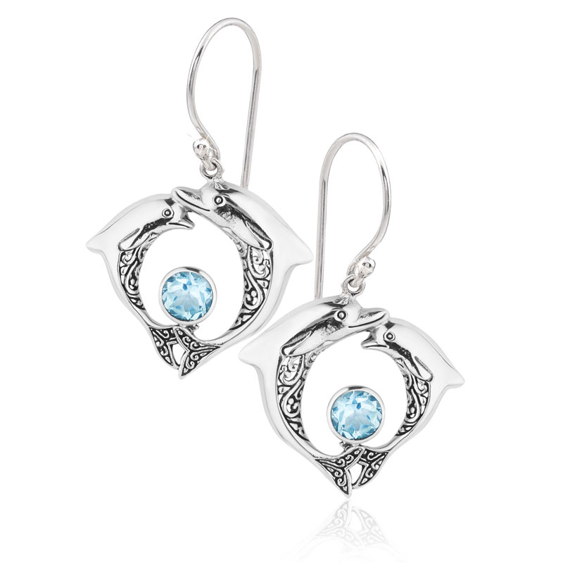 Balinese Dolphin Earrings